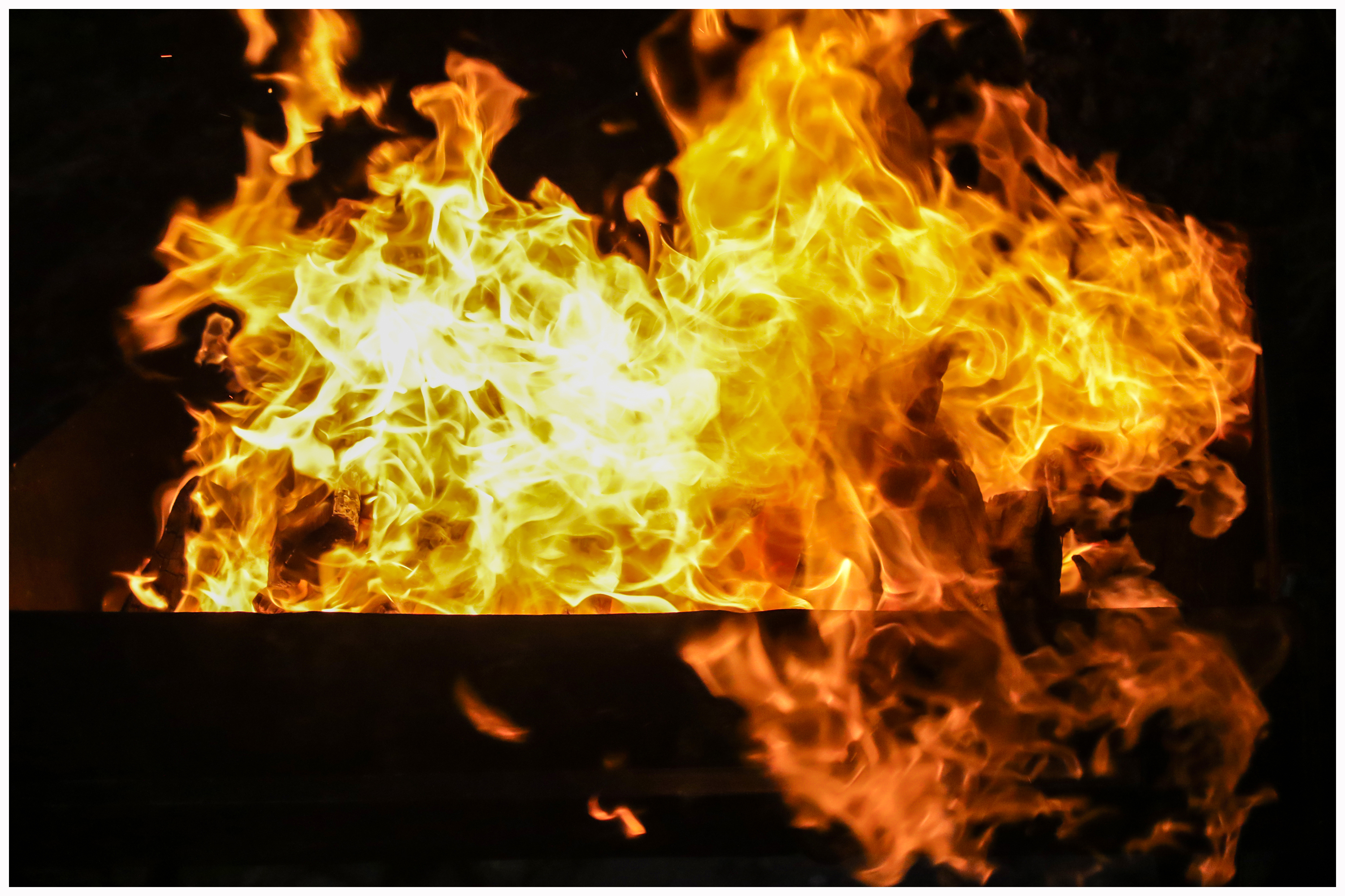 Participant preparing to firewalk